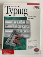 NEW Multimedia Typing CD-Rom, Pro One Studio For Windows 3.1, 3.11, 95 N3 NOS
