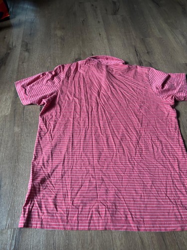 Peter Millar Polo Mens Large Striped Red - Picture 5 of 5