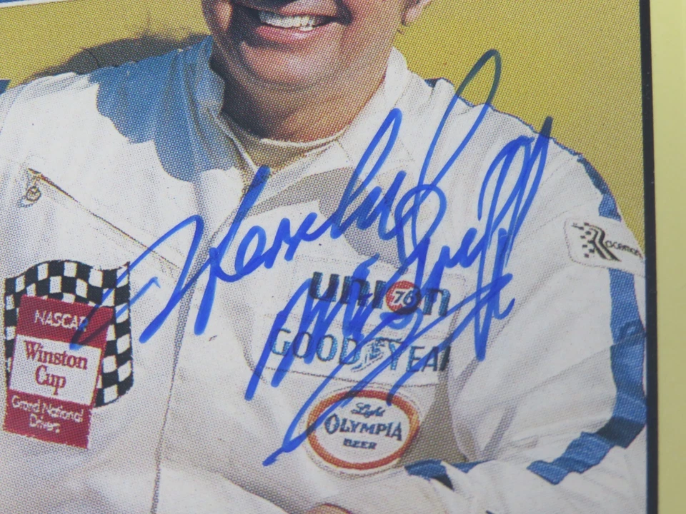 Hershel McGriff HOF Signed 1990 TG Masters Of Racing Rookie Card 195 PSA 10 Auto - Image 2 of 4