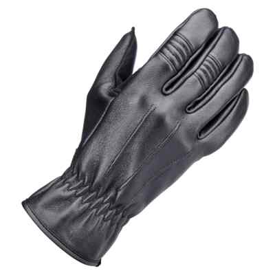 Biltwell Black Work 2.0 Gloves - Medium Harley Leather Motorcycle Riding Chopper