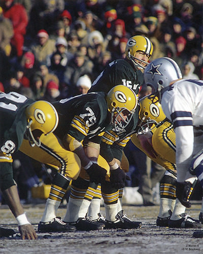 BART STARR & FORREST GREGG 1968 GREEN BAY PACKERS 8X10 PHOTO - Picture 1 of 1