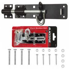 Padlock Bolt Brenton Padbolt with Fixings Garden Gate Shed Greenhouse Lock