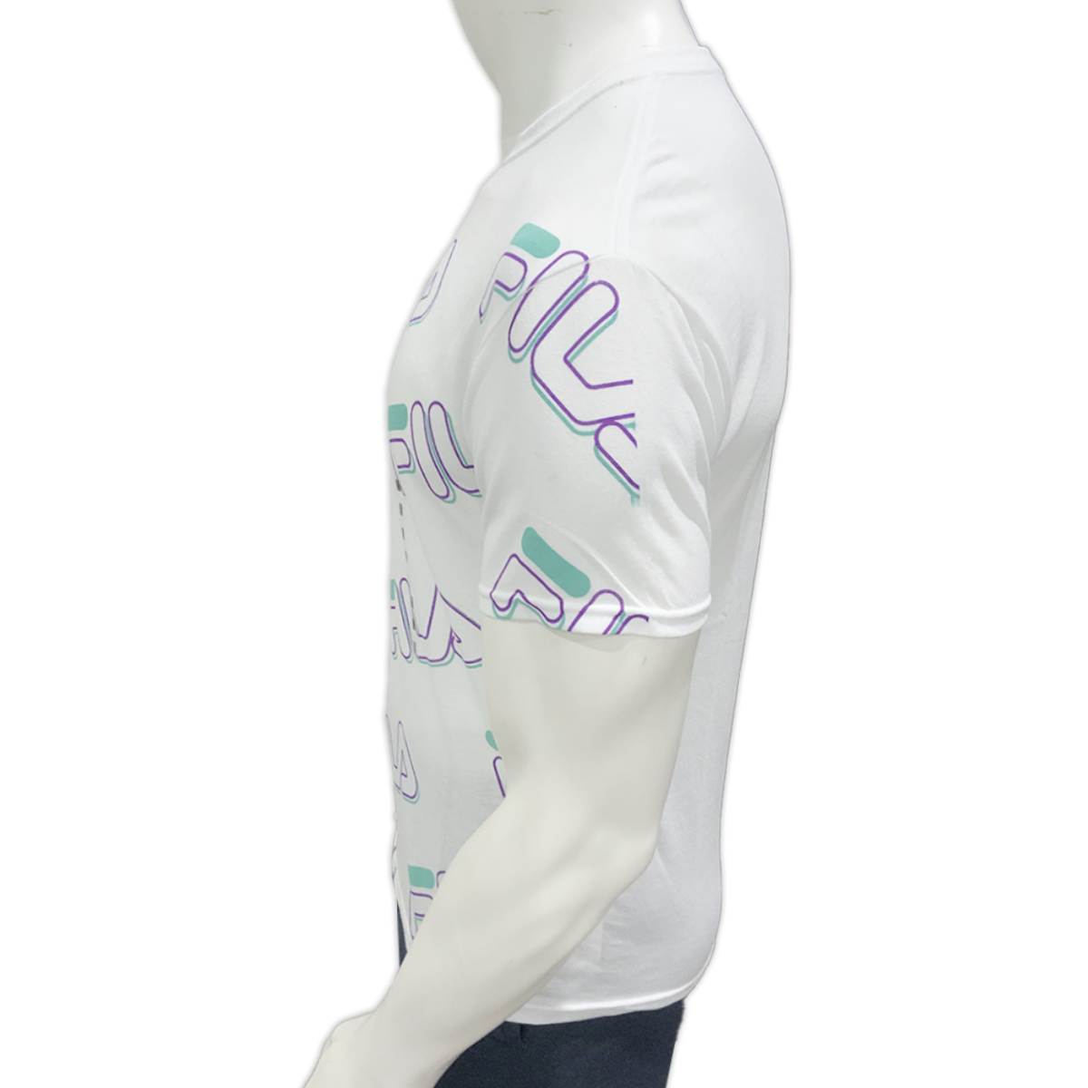 MSRP $30.99 NWT FILA MEN'S WHITE CREW NECK SHORT SLEEVE T SHIRT SIZE S