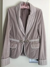 Mark Jacobs Lined Dusty Pink Blazer Decorative Details Uk10 Us6 Vintage New