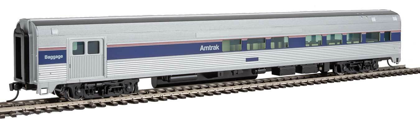 H0 Scale - Walthers 85' Budd Baggage Lounge Amtrak -- 30062 New
