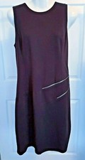 MICHAEL Michael Kors Navy Sheath/Work Dress, Sleeveless, Sz 8, Zippers, Stretch