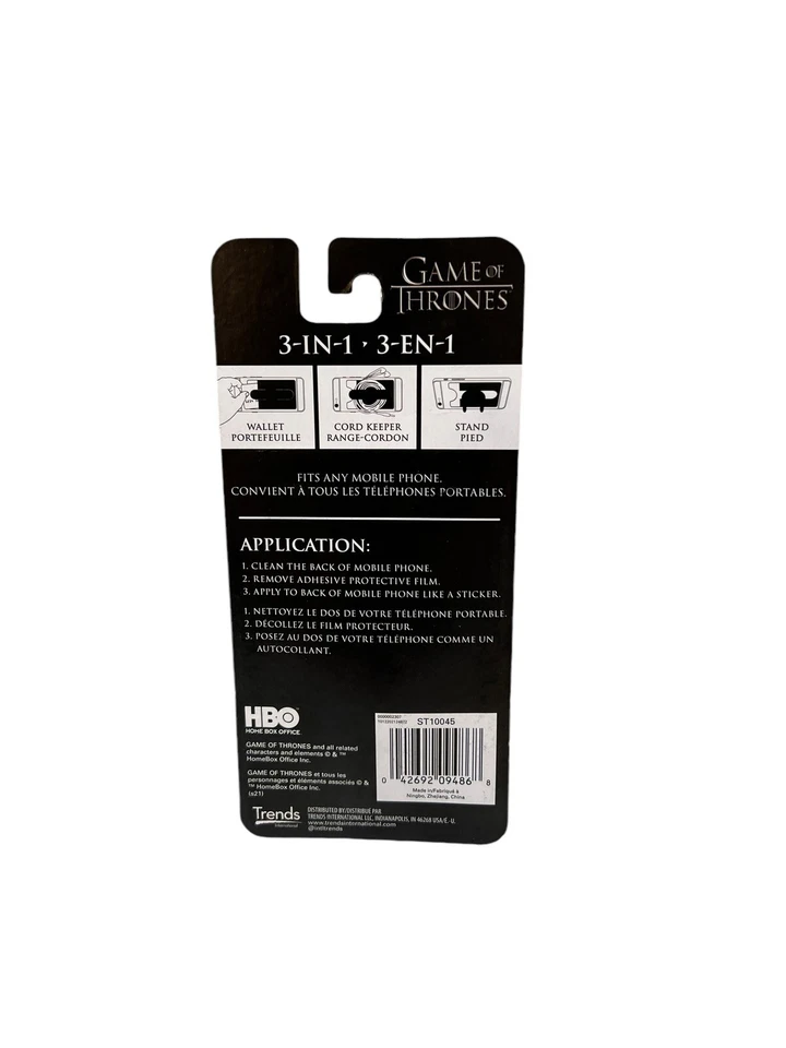 Trends International Game of Thrones telefone, carteira, suporte, cabo, guardião - Imagem 2 de 2