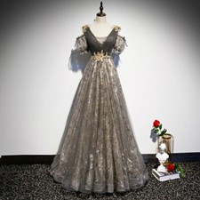 Noble Evening Formal Party Ball Gown Prom Bridesmaid Host Acting Dress YMJ064