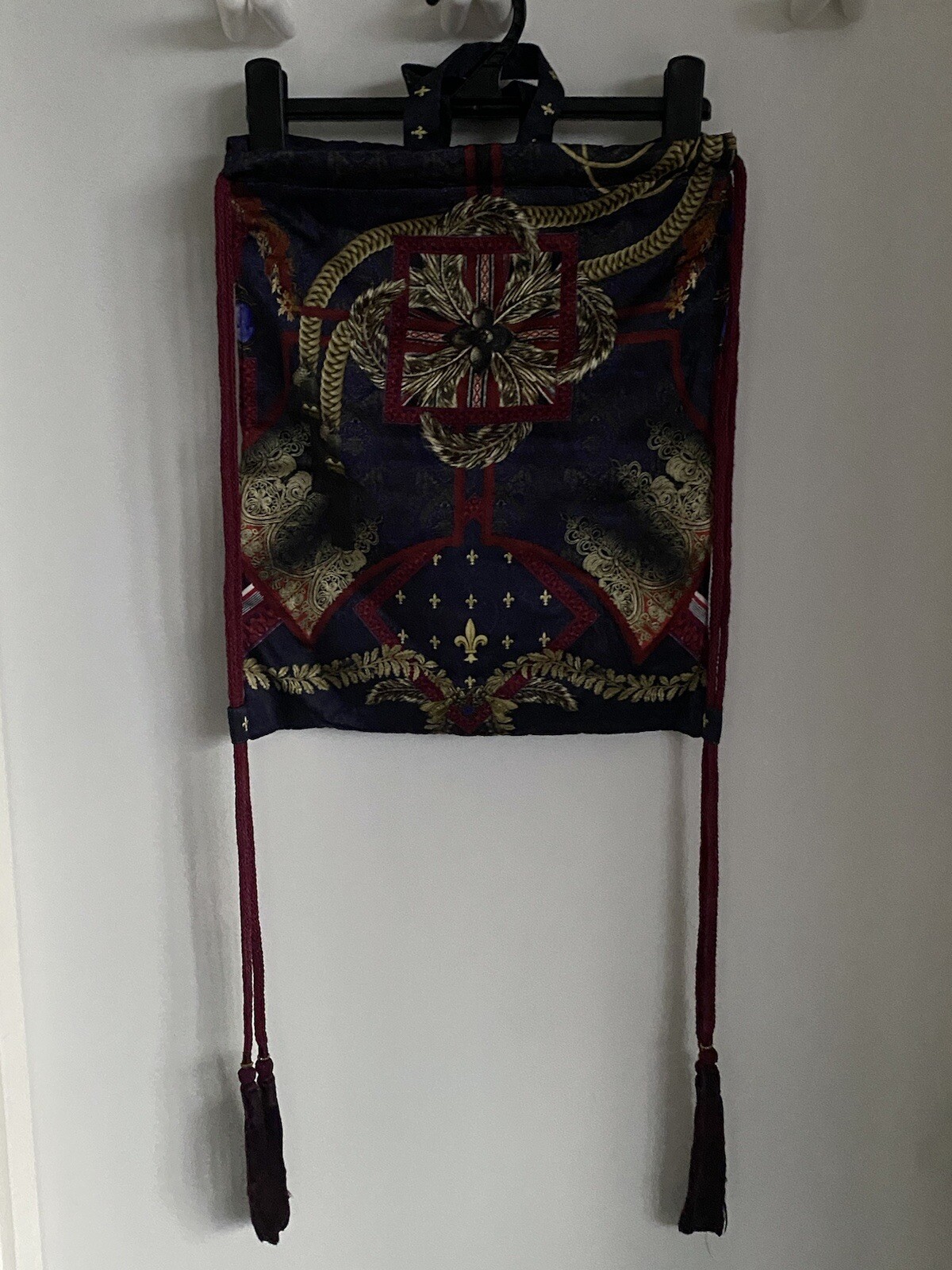 Camilla Franks Silk Drawstring Pouch with tassels warehouse sale item