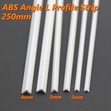 ABS Styrene Plastic Strip Rod Bar Angle-L Profile 250mm DIY Craft Build Model