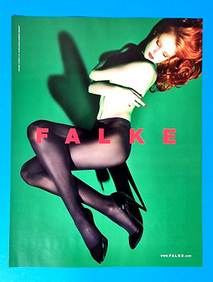Falke Tights Hosiery High Heels Shoes  Magazine Print AD   Shapely FashionModel