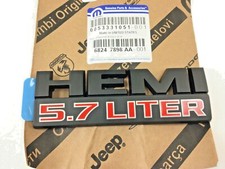Dodge Ram 1500-5500 Rh Or Lh Fender Emblem 5.7 Liter Hemi New Oem 68247898aa