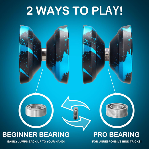 FETESNICE Yo Yo Professional,Responsive Yoyos for Kids Beginner,Metal Yo-Yo - Picture 2 of 12