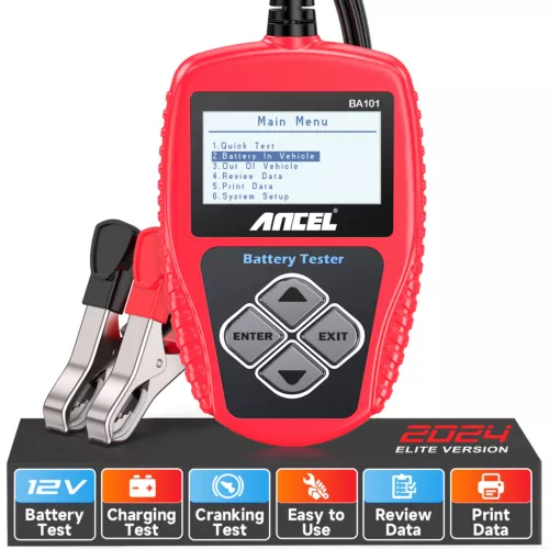 ANCEL BA101 Car Battery Tester 12V Load Tester Cranking Charging System Analyzer - Bild 1 von 23