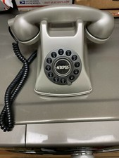 Conair Phone METROPOLIS Vintage Style Telephone Silver  SW2504PWT  GRAND PHONE