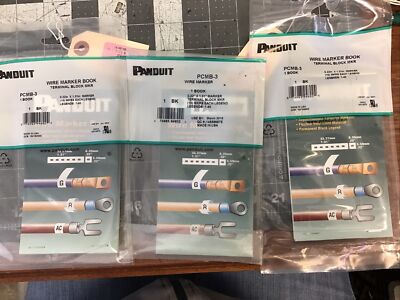 Panduit Wire Marker Book (Lot Of 3) PMCB-3 (LMP16D)