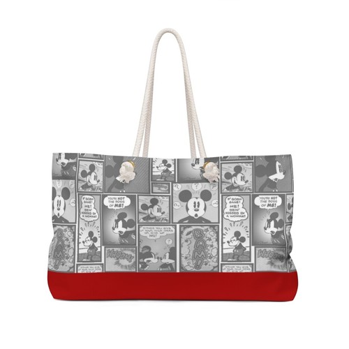 Disney Mickey Mouse Comics Weekender Bag, Disney Vacation Bag, Mickey Tote Bag