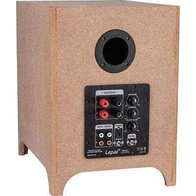 Dayton Audio 6-1/2'' Down Firing Active Mini Subwoofer Kit with 2.1 Channel Ampli