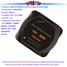 Smart Dual Battery Isolator Voltage Sensitive Relay 12v 300a Vsr-1000a Peak New