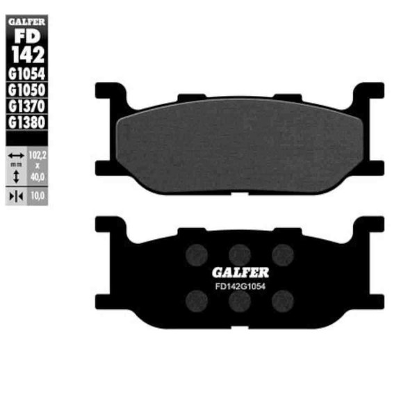 Galfer G1054 FD142-G1054 Halbmetall Bremsbelag-Satz Motorrad Paar NEU-image