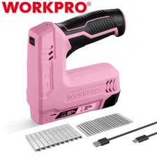 WORKPRO 2-in-1 Electric Cordless 3.6V Staple Nail Gun 2.0A Stapler for Upholster