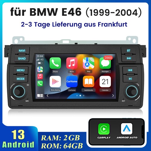 Für BMW 3er E46 DAB+ Auto Radio Navigation Bluetooth USB kabellos Android13 Auto - Bild 3 von 11