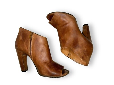 MAISON MARTÍN MARGIELA Leather High Heels Pumps Peep-Toe Booties