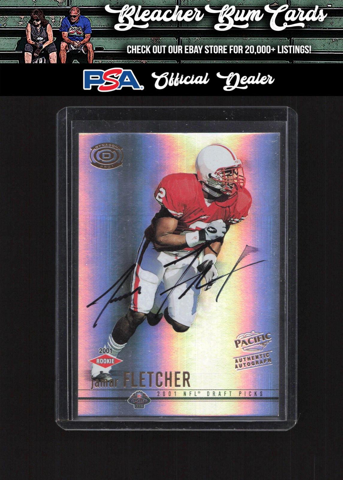Jamar Fletcher Pacific Dynagon #136 Autograph
