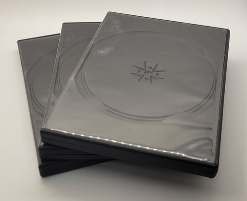 NEW - Multi DVD/CD/Blu-Ray Case Black 4 - Discs Holder Premium - 14mm Full Size - Afbeelding 12 van 25