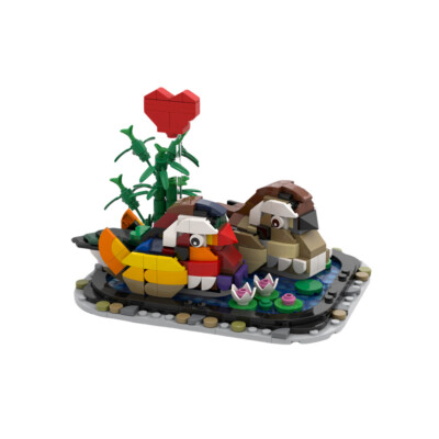 Yuanyang Lovebirds Modell 532 Stück Buiding Kit für the Valentine C7777 Neu