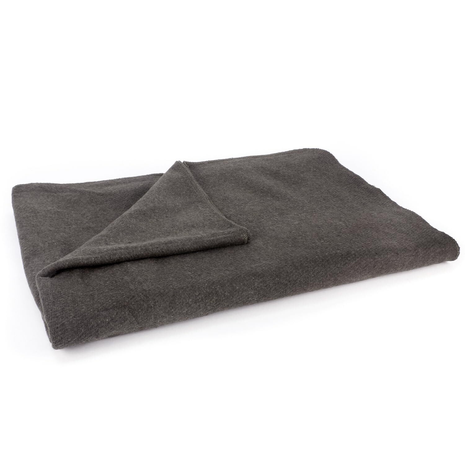 Grey Warm Wool Fire Retardant Blanket, 62