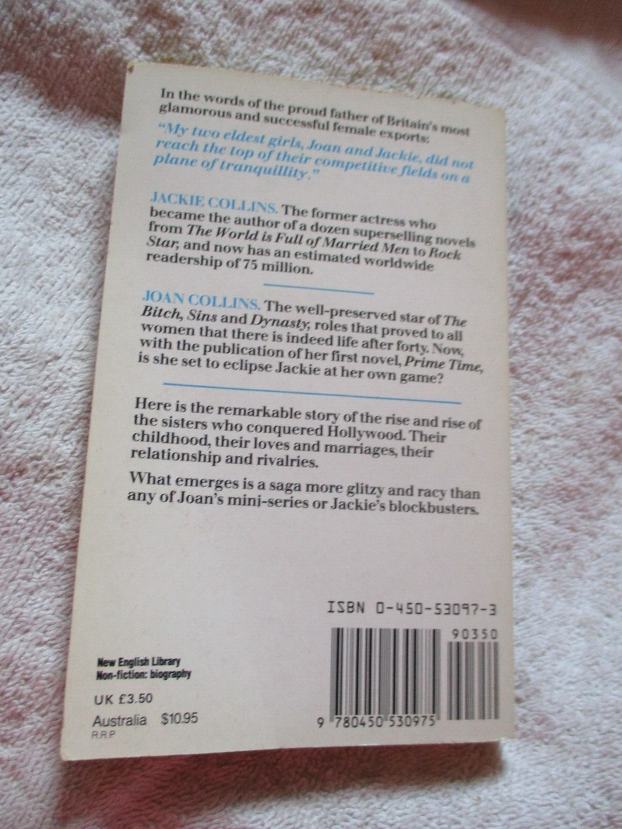 A paperback book 'Hollywood Sisters Jackie and Joan Collins' by