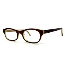 l.a.Eyeworks REVA 757 Eyeglasses Frames brown Rectangular Modern 47-20-140