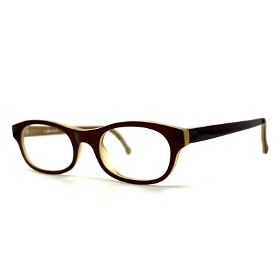 l.a.Eyeworks REVA 757 Eyeglasses Frames brown Rectangular Modern 47-20-140