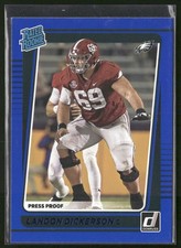 2021 Donruss - Press Proof Blue #305 Landon Dickerson