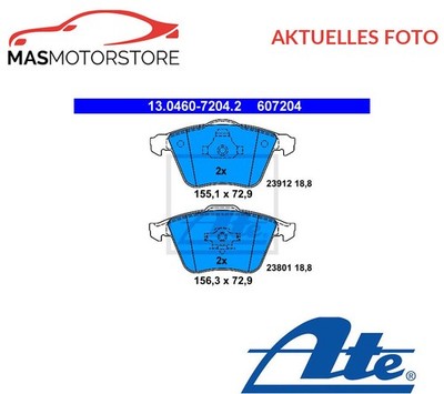 SATZ BREMSBELÄGE BREMSKLÖTZE VORNE ATE 130460-72042 P FÜR VOLVO V40,S40 II