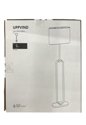 Brand New IKEA UPPVIND Brass Plated/White Floor Lamp 150 cm (59