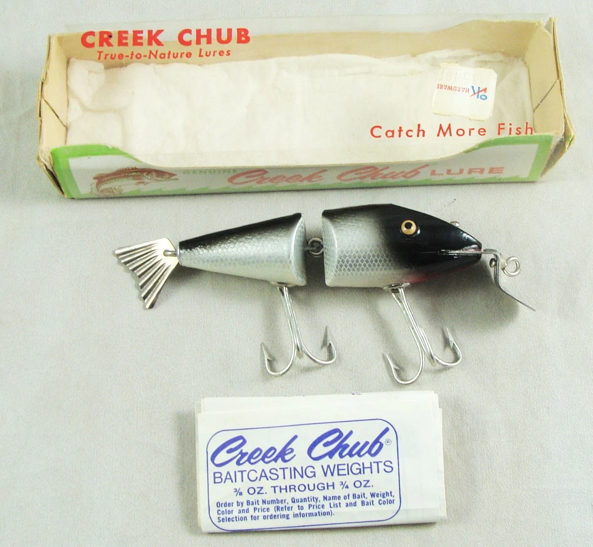 Creek Chub 3852 Beetle ホワイト c 1940 Creek Chub 3852 Beetle