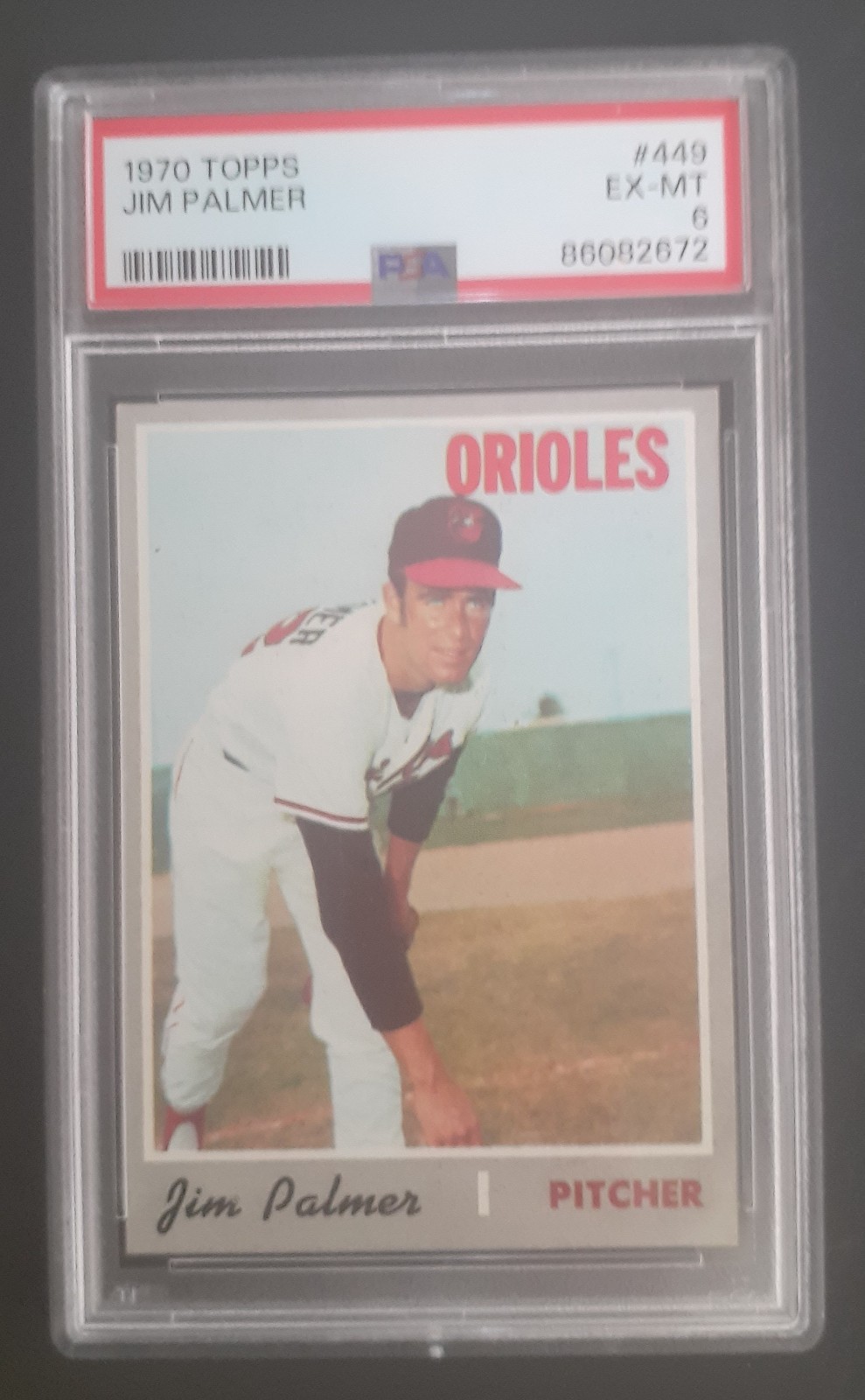 1970 JIM PALMER PSA 6 ... BONUS VINTAGE CARDS ADDED AT NO CHARGE!! view 1