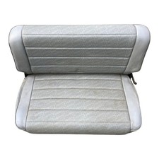 Jeep Wrangler Yj Rear Seat Gray W Logo Vinyl 87-95 Rear Seat Fold Tumble Oem Jeep Wrangler Yj Rear Seat Gray W Logo Vinyl 87-95 Rear Seat Fold Tumble Oem
