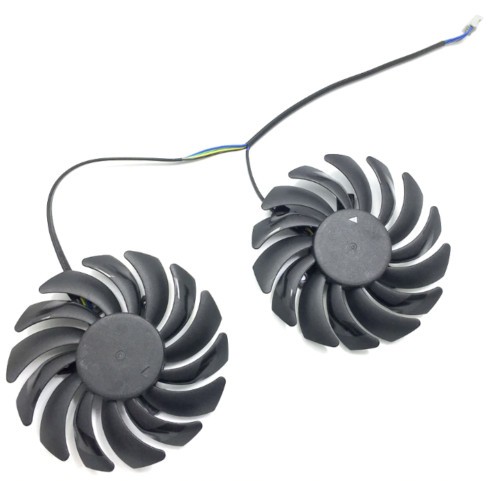 Pair Fans Cooling Fan FOR MSI ARMOR RX 470 480 570 580 PLD09210S12HH - Picture 4 of 12