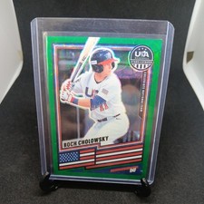 2026 Prizm USA Stars & Stripes Roch Cholowsky Green Scope Prizm Rookie /99 UCLA