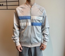 Vintage Adidas 1980s 80s Track Jacket Top Mens Retro Boke Rare Made in USA size