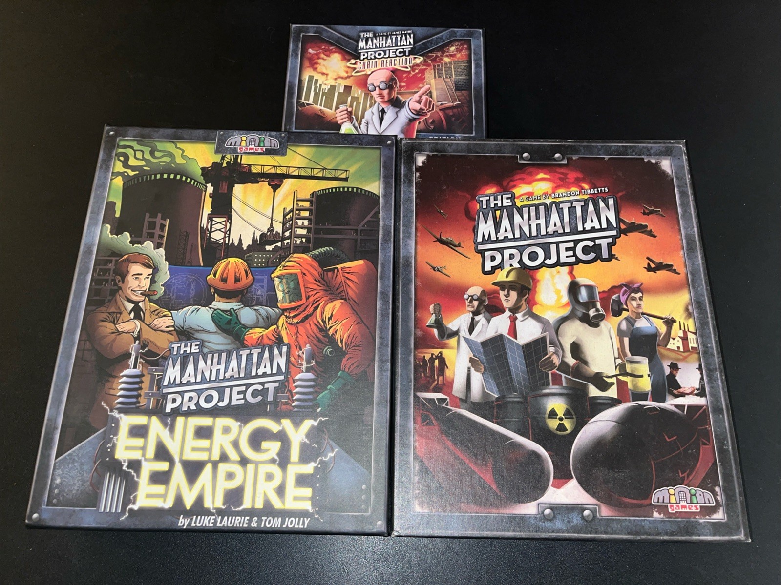 The Manhattan Project + Energy Empire + Chain Reaction Board Game