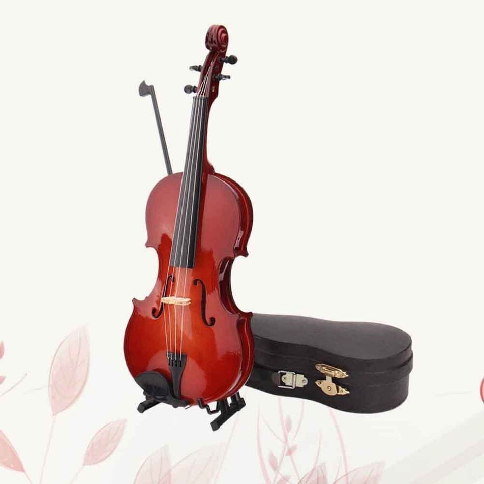 Mini Musical Instrument Model Violin Crafts Desktop Decoration ...