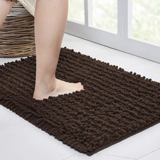 Walensee Large Bathroom Rug Non Slip Bath Mat 24x60 Inch 60" x 24", Brown