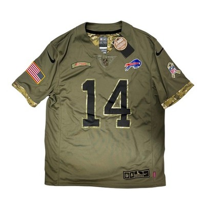 Buffalo Bill Stefon Diggs #14 Salute To Service 2022 Jersey Size Large Nike