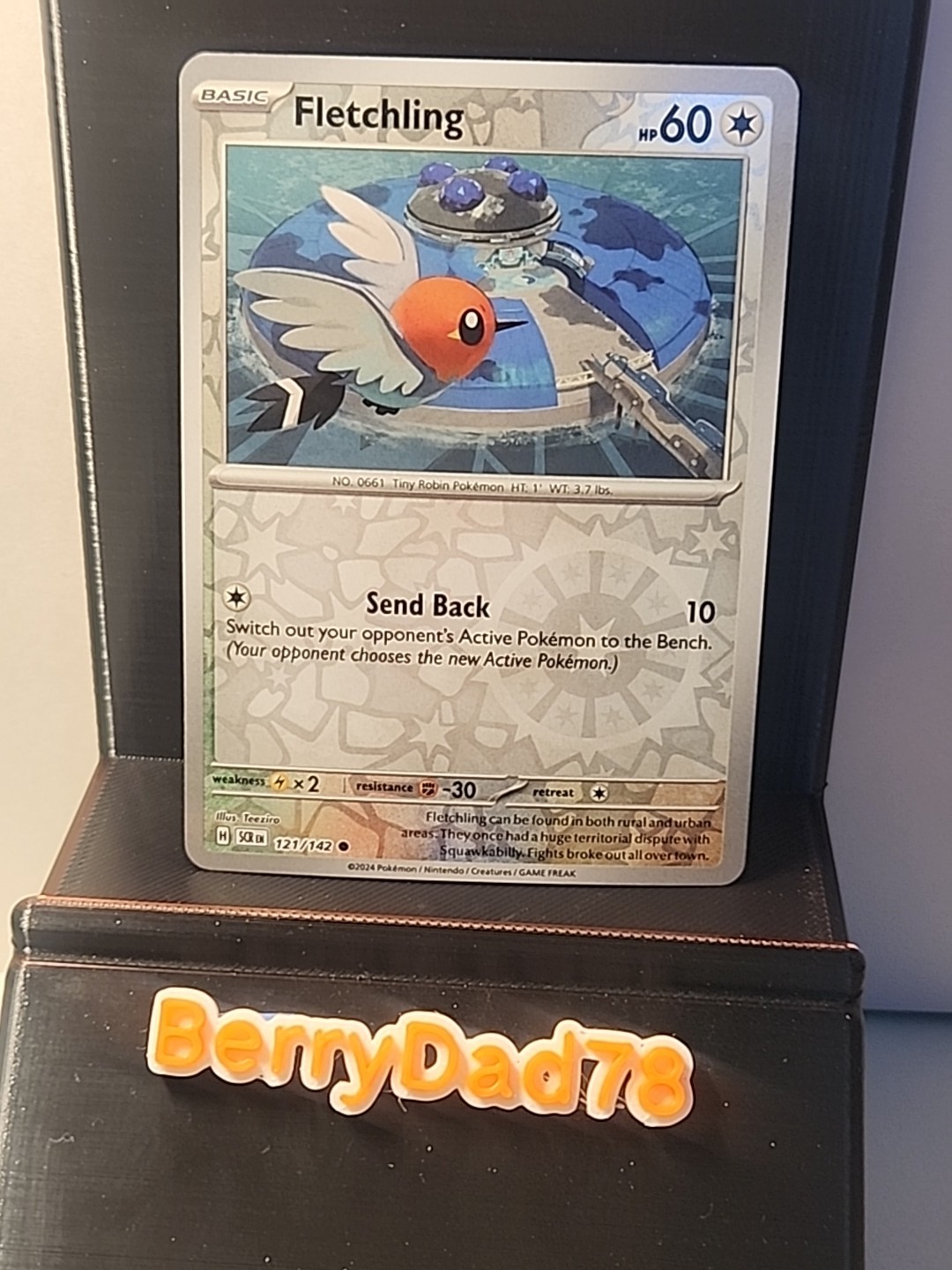 Fletchling 121/142 Sv07: Stellar Crown Reverse Holo Pokémon TCG NM