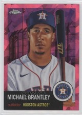2022 Chrome Platinum Anniversary Fuchsia Atomic Refractor Michael Brantley 1my2