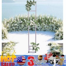 Wedding Arch Rack Iron Balloon Frame Metal Wrought Flower Stand Rack Party White